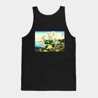 Cherry Blossoms Hill Japanese art Tank Top